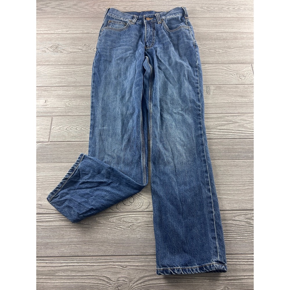 Carhartt Relaxed Fit Jeans 28x32 Medium Wash Blue Denim 100613 997 Mens